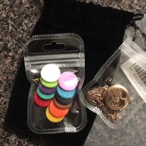 Essential oil diffuser necklace